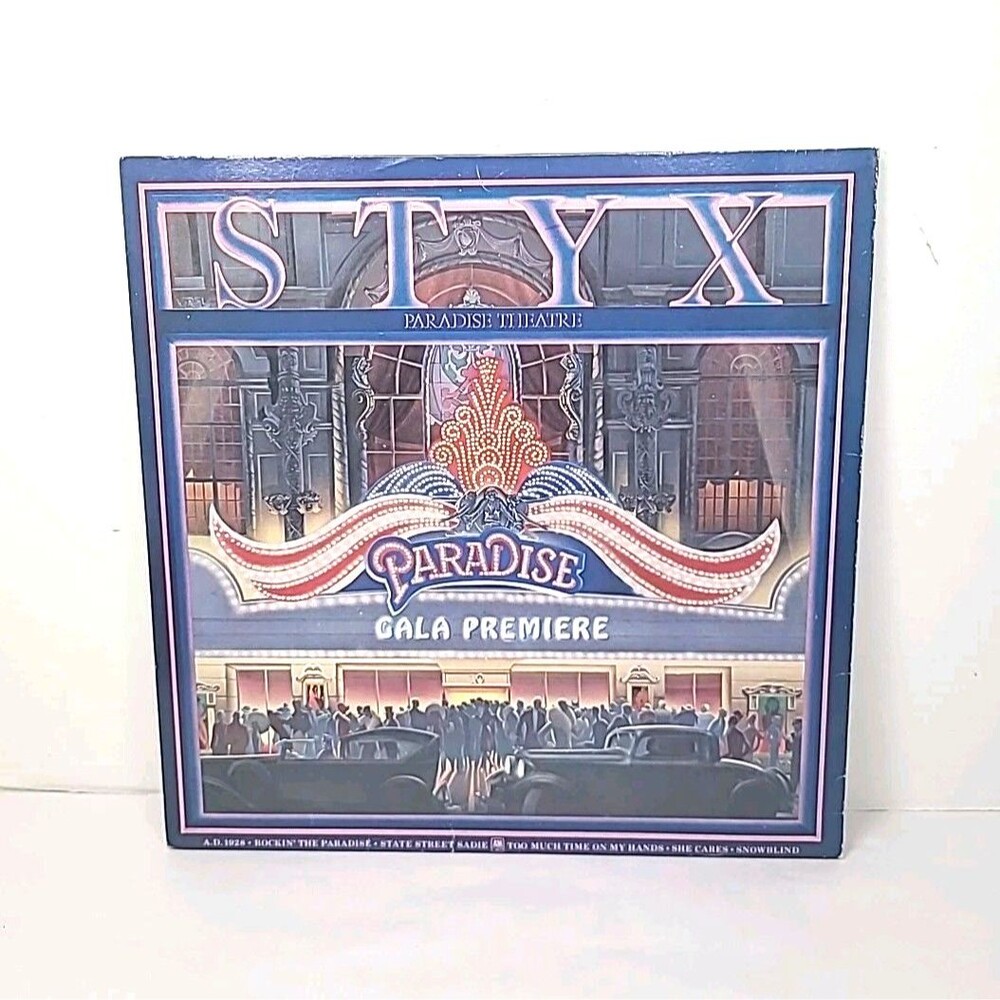 Styx Paradise Theater 1980 A&M SP-3719-A Etched Vinyl in Gatefold Cover